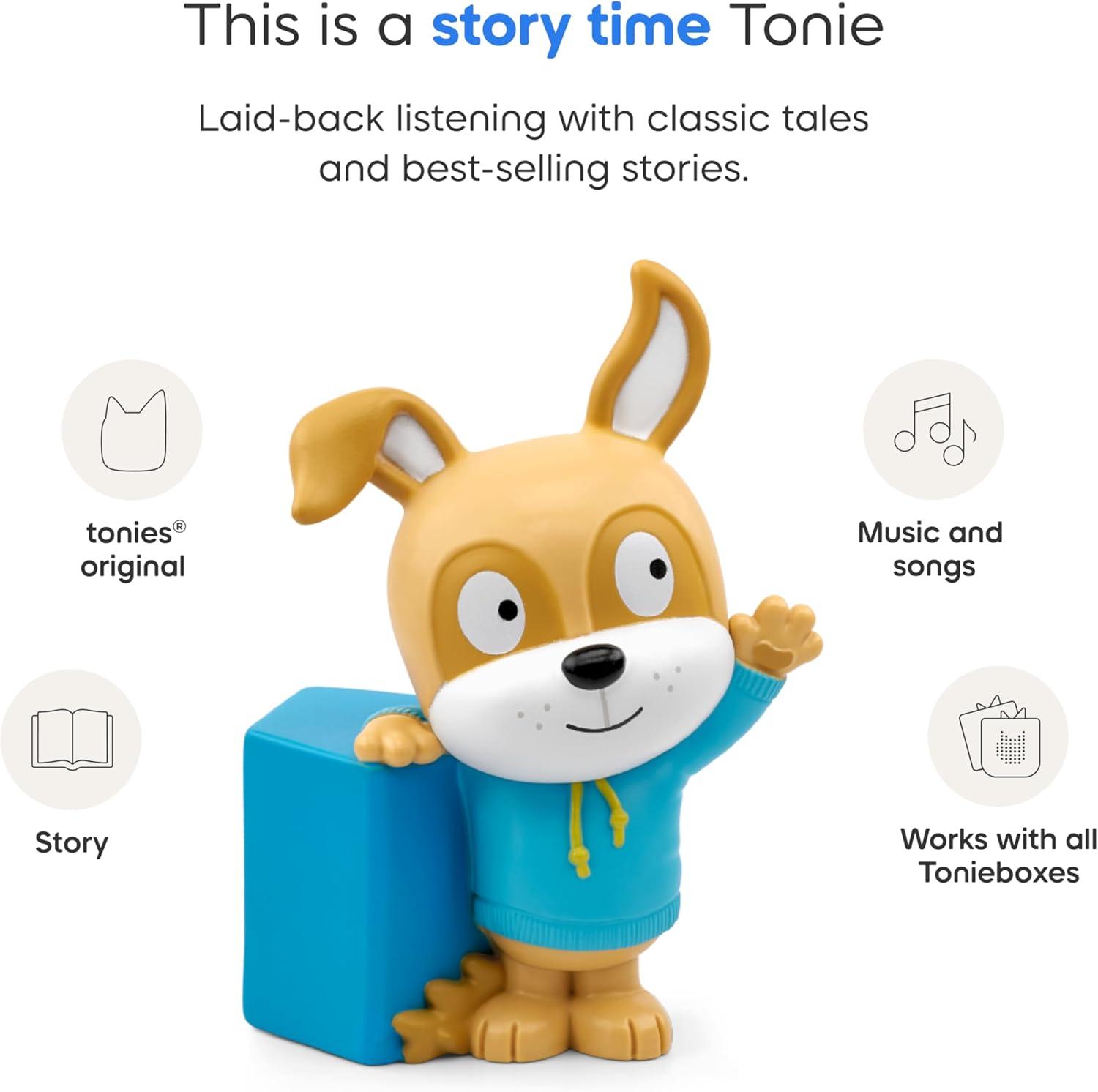 image:imageToniebox 2 Audio Player Bundle for Kids 3 with Lalalinos Akio Cosmo Scout Figurines and Tonieplay Game amp Controller Sunset RedSunset Red