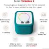 Toniebox 2 Audio Player Bundle for Kids 1+ with Sleepy Sheep Night Light – Moon Gray(Tropical Teal)