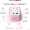 Toniebox 2 Audio Player Bundle for Kids 3+ with Lalalinos Akio, Cosmo, Scout Figurines and Tonieplay Game & Controller – Sunset Red(Cloud Pink)