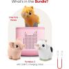 Toniebox 2 My First Farm Bundle for Kids 1+ with Soft and Squeezable Cow, Horse, and Pig – Sunset Red(Cloud Pink)
