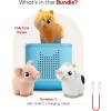 Toniebox 2 My First Farm Bundle for Kids 1+ with Soft and Squeezable Cow, Horse, and Pig – Sunset Red(Sky Blue)