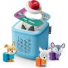 Toniebox 2 Audio Player Bundle for Kids 3+ with Lalalinos Akio, Cosmo, Scout Figurines and Tonieplay Game & Controller – Sunset Red(Sky Blue)
