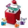 Toniebox 2 Audio Player Bundle for Kids 3+ with Lalalinos Akio, Cosmo, Scout Figurines and Tonieplay Game & Controller – Sunset Red(Sunset Red)