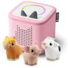 image:imageToniebox 2 My First Farm Bundle for Kids 1 with Soft and Squeezable Cow Horse and Pig  Sunset RedCloud Pink