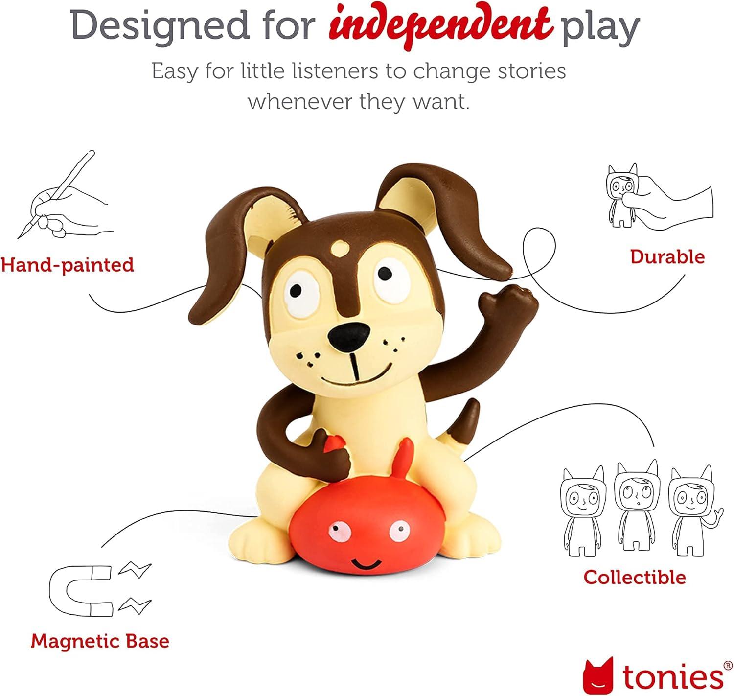 image:imageToniebox 1 Audio Player Starter Set with Playtime Puppy Listen Learn and Play with One Huggable Little Box RedLight Blue