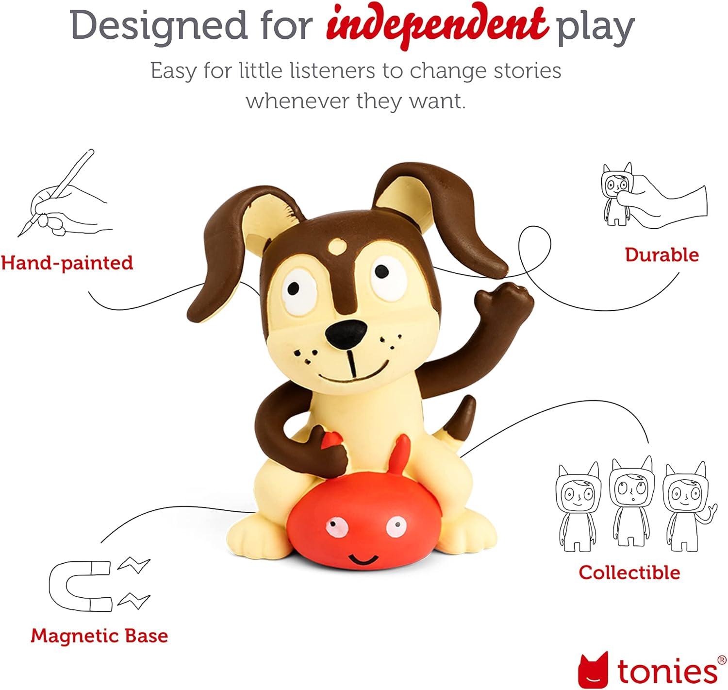 image:imageToniebox 1 Audio Player Starter Set with Playtime Puppy Listen Learn and Play with One Huggable Little Box RedPurple