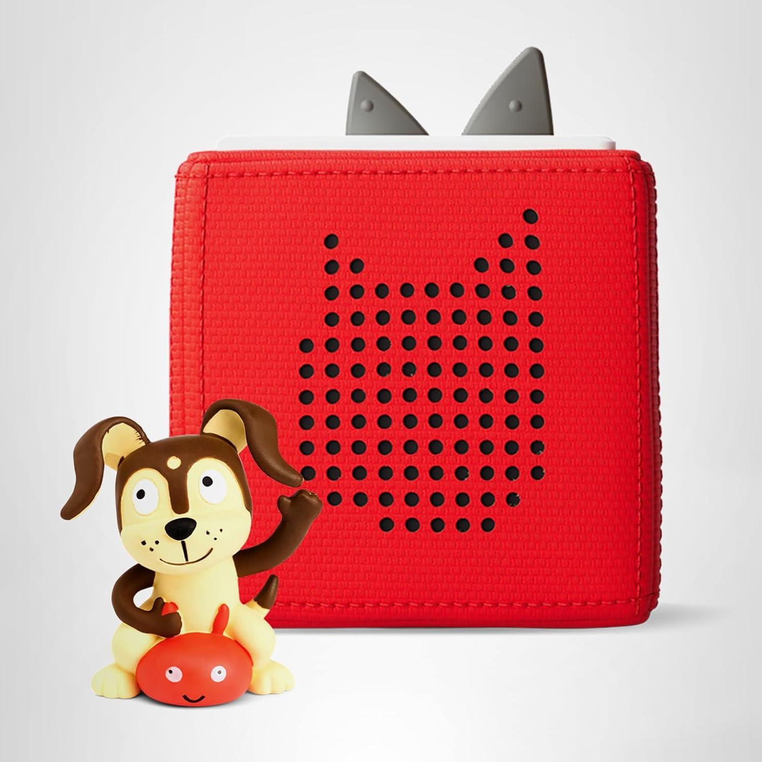 image:imageToniebox 1 Audio Player Starter Set with Playtime Puppy Listen Learn and Play with One Huggable Little Box RedRed