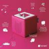 Toniebox 1 Audio Player Starter Set with Playtime Puppy – Listen, Learn, and Play with One Huggable Little Box – Red(Pink)