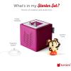Toniebox 1 Audio Player Starter Set with Playtime Puppy – Listen, Learn, and Play with One Huggable Little Box – Red(Purple)