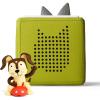 Toniebox 1 Audio Player Starter Set with Playtime Puppy – Listen, Learn, and Play with One Huggable Little Box – Red(Green)