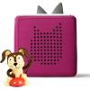 Toniebox 1 Audio Player Starter Set with Playtime Puppy – Listen, Learn, and Play with One Huggable Little Box – Red(Purple)
