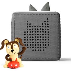 Toniebox 1 Audio Player Starter Set with Playtime Puppy – Listen, Learn, and Play with One Huggable Little Box – Red(Gray)