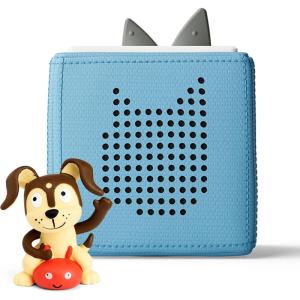 Toniebox 1 Audio Player Starter Set with Playtime Puppy – Listen, Learn, and Play with One Huggable Little Box – Red(Light Blue)