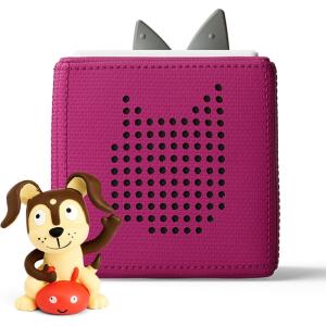 Toniebox 1 Audio Player Starter Set with Playtime Puppy – Listen, Learn, and Play with One Huggable Little Box – Red(Purple)