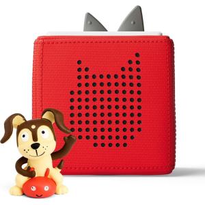 Toniebox 1 Audio Player Starter Set with Playtime Puppy – Listen, Learn, and Play with One Huggable Little Box – Red(Red)