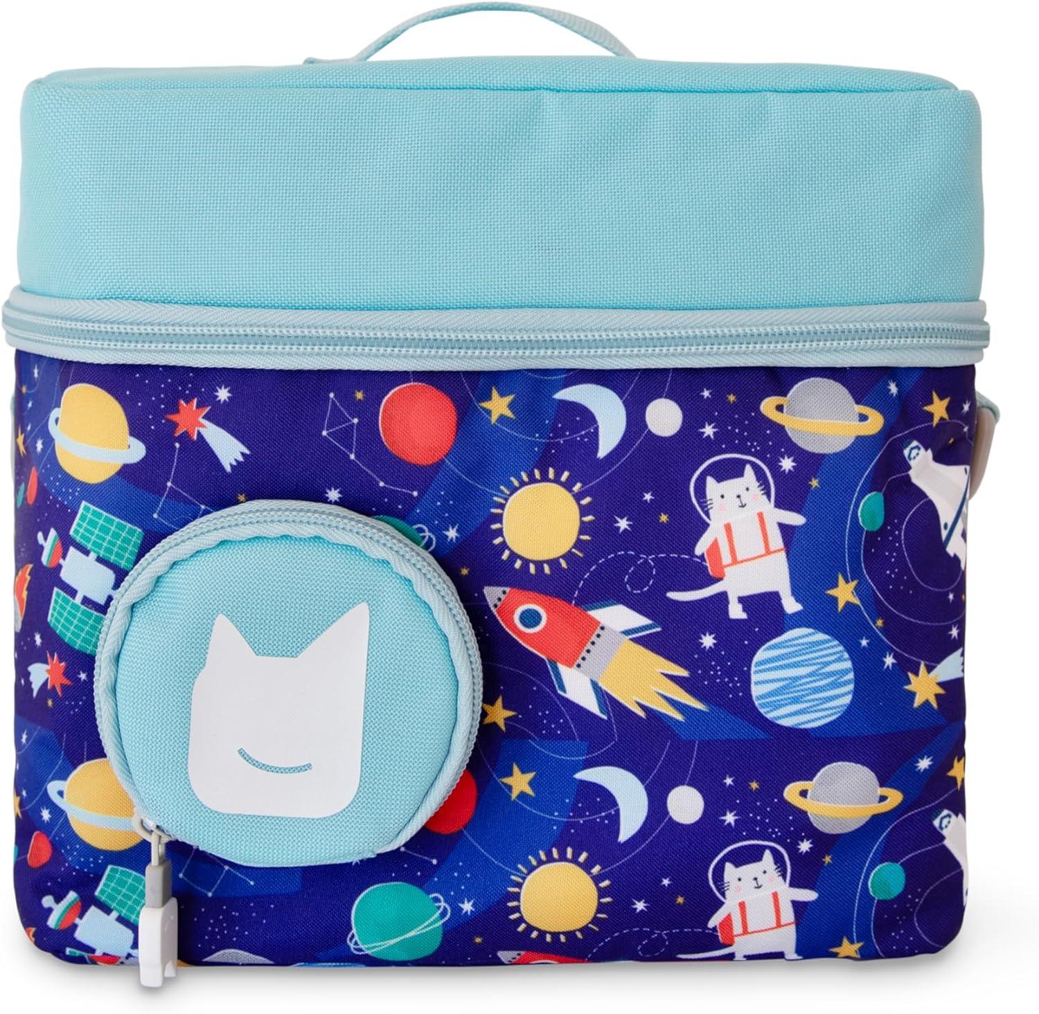 image:imageTonies Listen amp Go Travel Bag Secure Protection for your Toniebox Headphones Charging Station and 7 Characters Over the RainbowBlue Stargazing