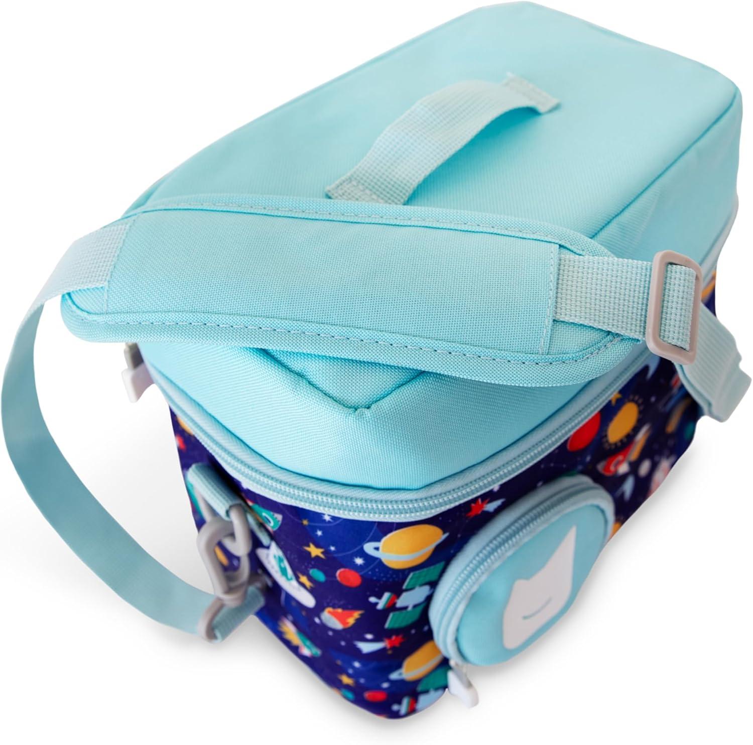 image:imageTonies Listen amp Go Travel Bag Secure Protection for your Toniebox Headphones Charging Station and 7 Characters Over the RainbowBlue Stargazing