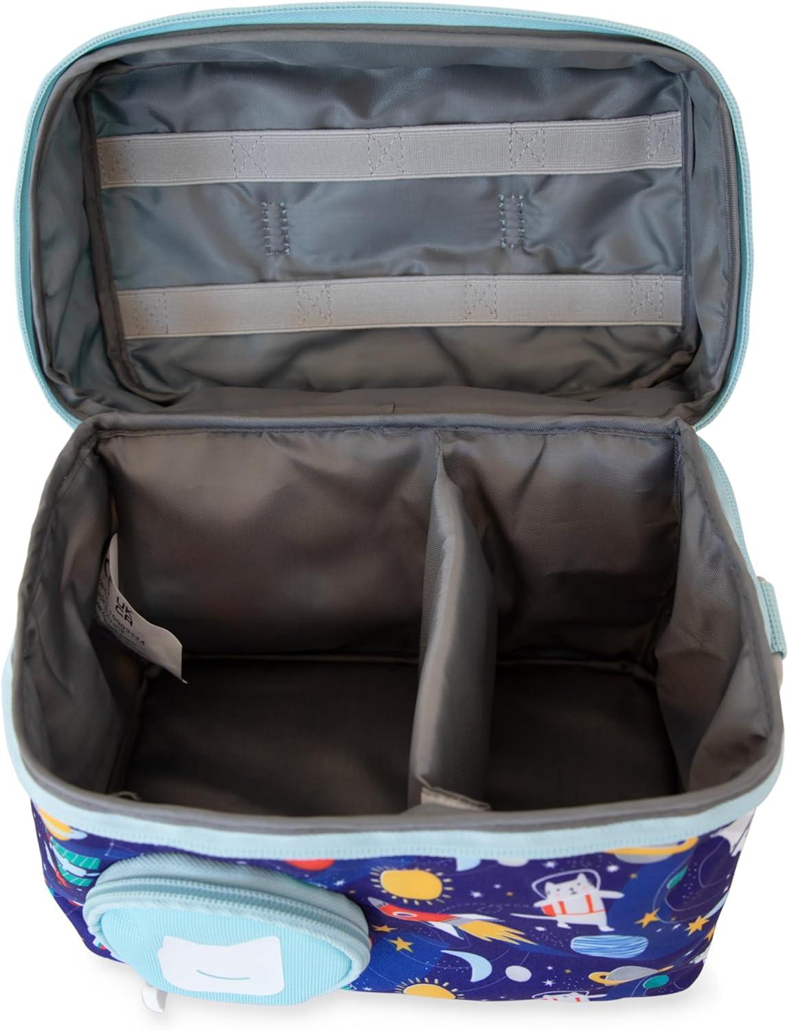 image:imageTonies Listen amp Go Travel Bag Secure Protection for your Toniebox Headphones Charging Station and 7 Characters Over the RainbowBlue Stargazing