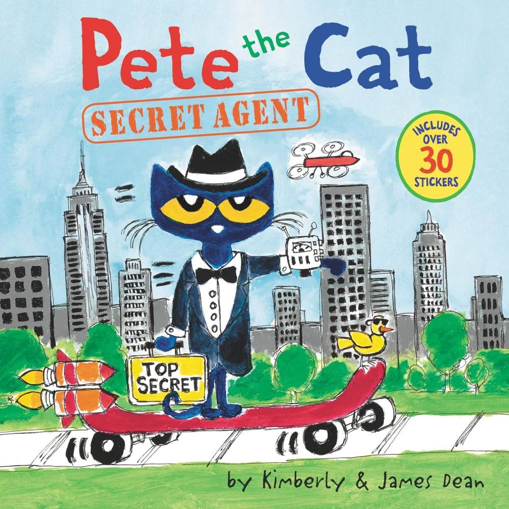image:imagePete the Cat Secret Agent Includes Over 30 Stickers