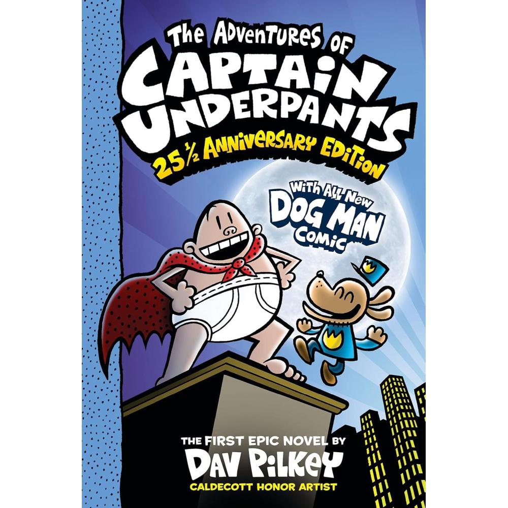 image:imageThe Adventures of Captain Underpants Now With a Dog Man Comic 25 12 Anniversary Edition