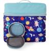 Tonies Listen & Go Travel Bag – Secure Protection for your Toniebox, Headphones, Charging Station, and 7 Characters – Over the Rainbow(Blue – Stargazing)