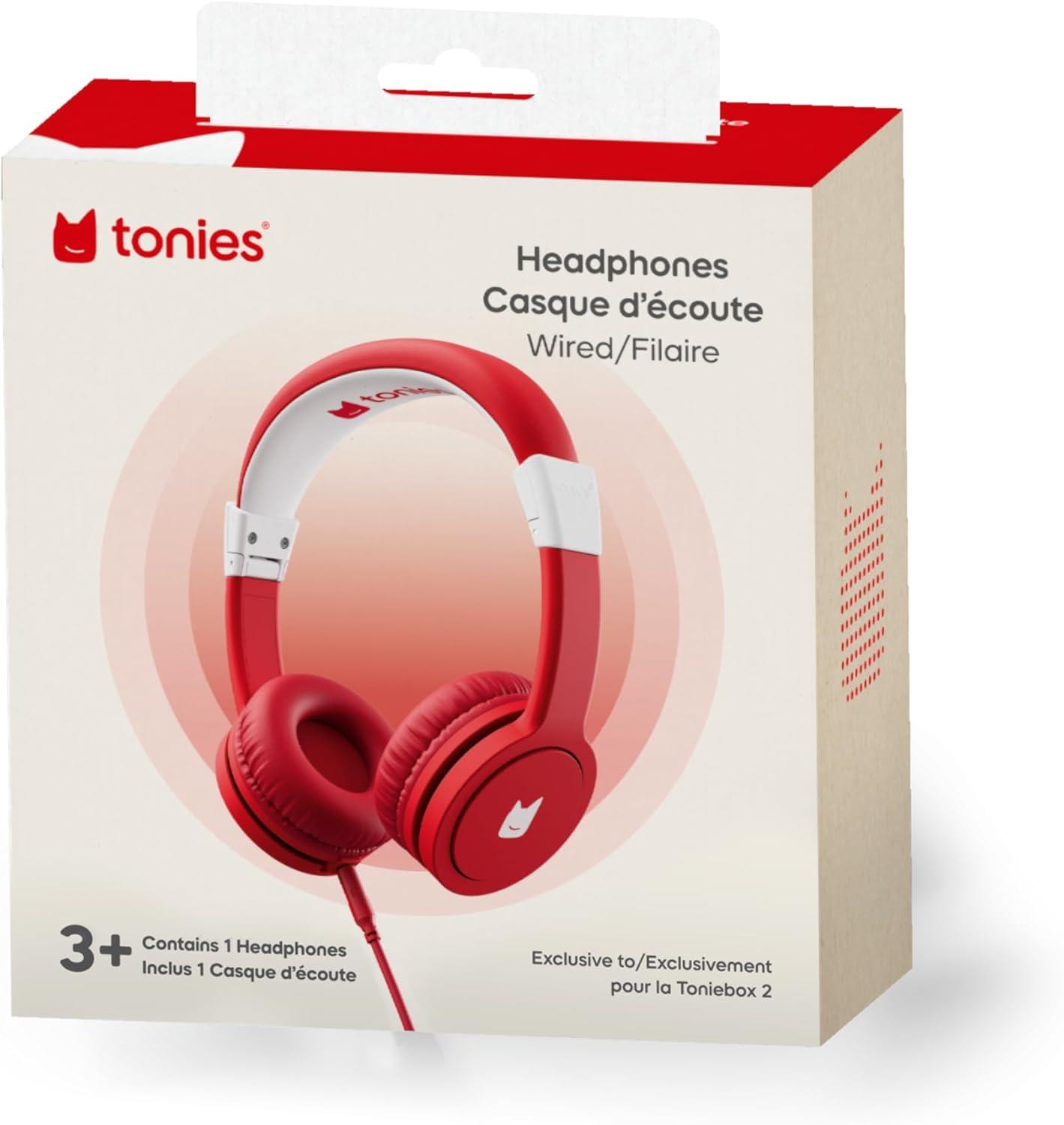 image:imageTonies Wired USB Type C Headphones for Toniebox 2 Tropical TealSunset Red
