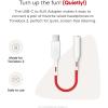 Tonies USB-C to AUX Adapter for Toniebox 2 – Headphone Jack Converter with Built-in DAC – Safe Audio for Kids, 3.5mm Female to USB-C Male