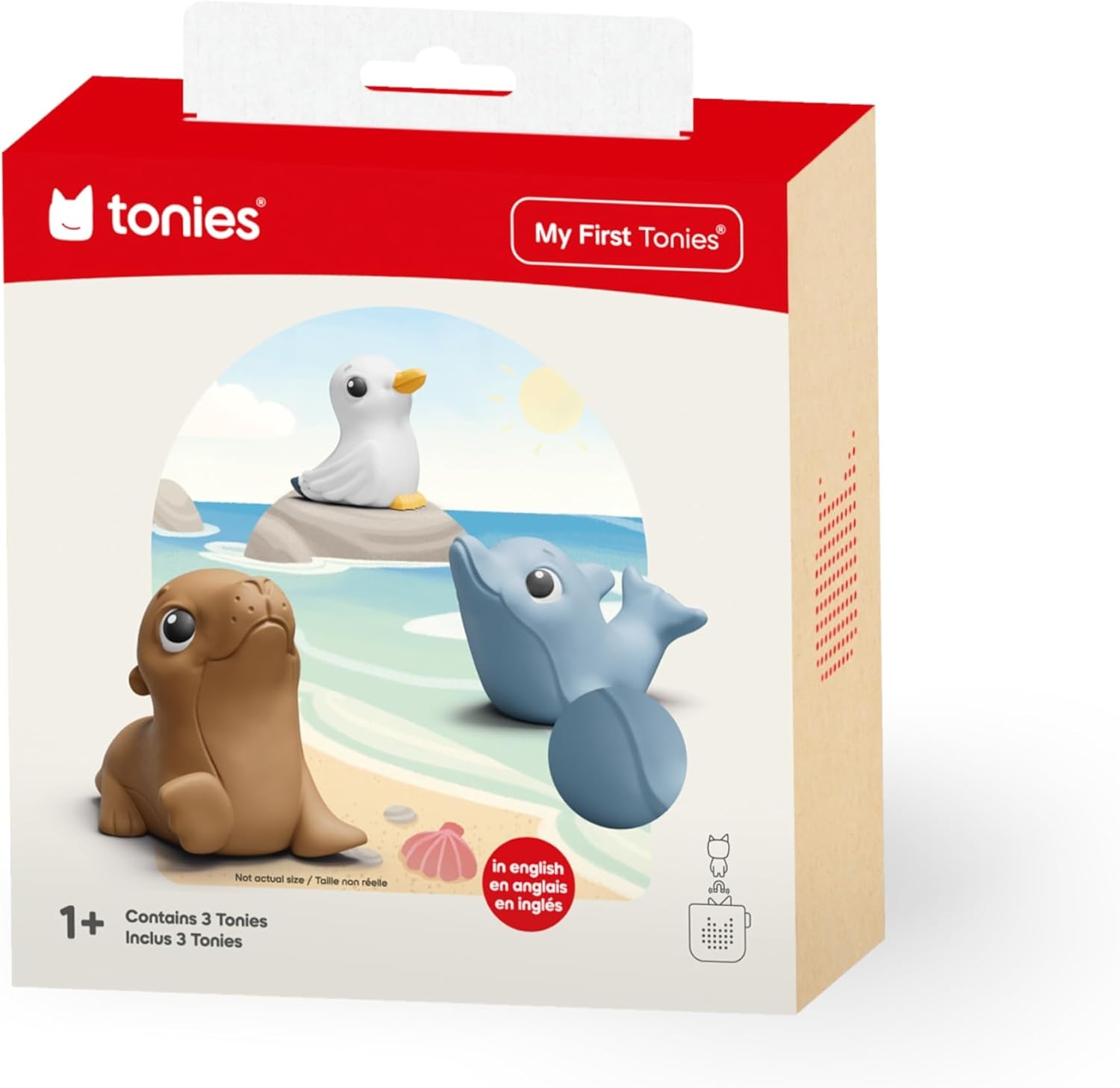 image:imageTonies My First Farm Set Seagull Seal and Dolphin Soft and Squeezable Audio Toy Figurines