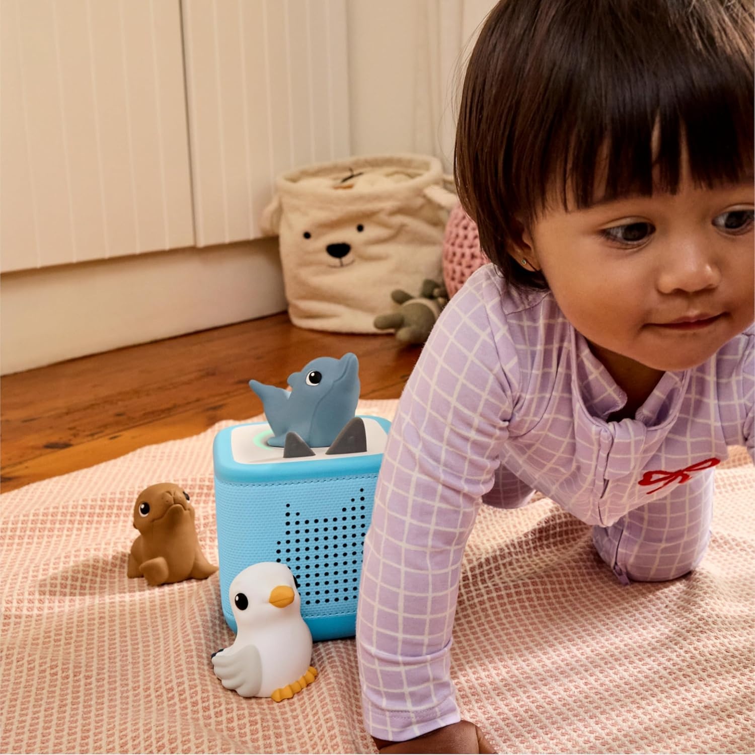 image:imageTonies My First Farm Set Seagull Seal and Dolphin Soft and Squeezable Audio Toy Figurines