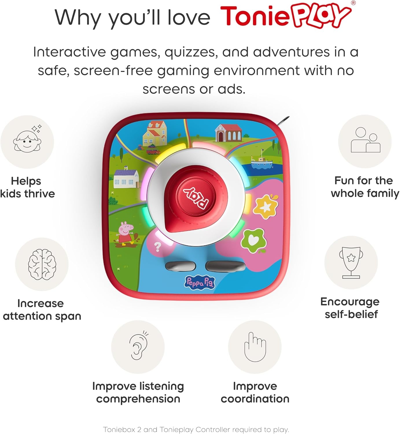 image:imageTonies Peppa Pig Playdate with Peppa Tonieplay Game Requires Toniebox 2 and ControllerGame Controller