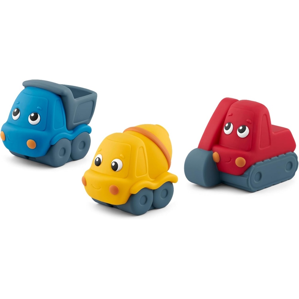 image:imageTonies My First Farm Set Excavator Cement Mixer and Truck Soft and Squeezable Audio Toy Figurines